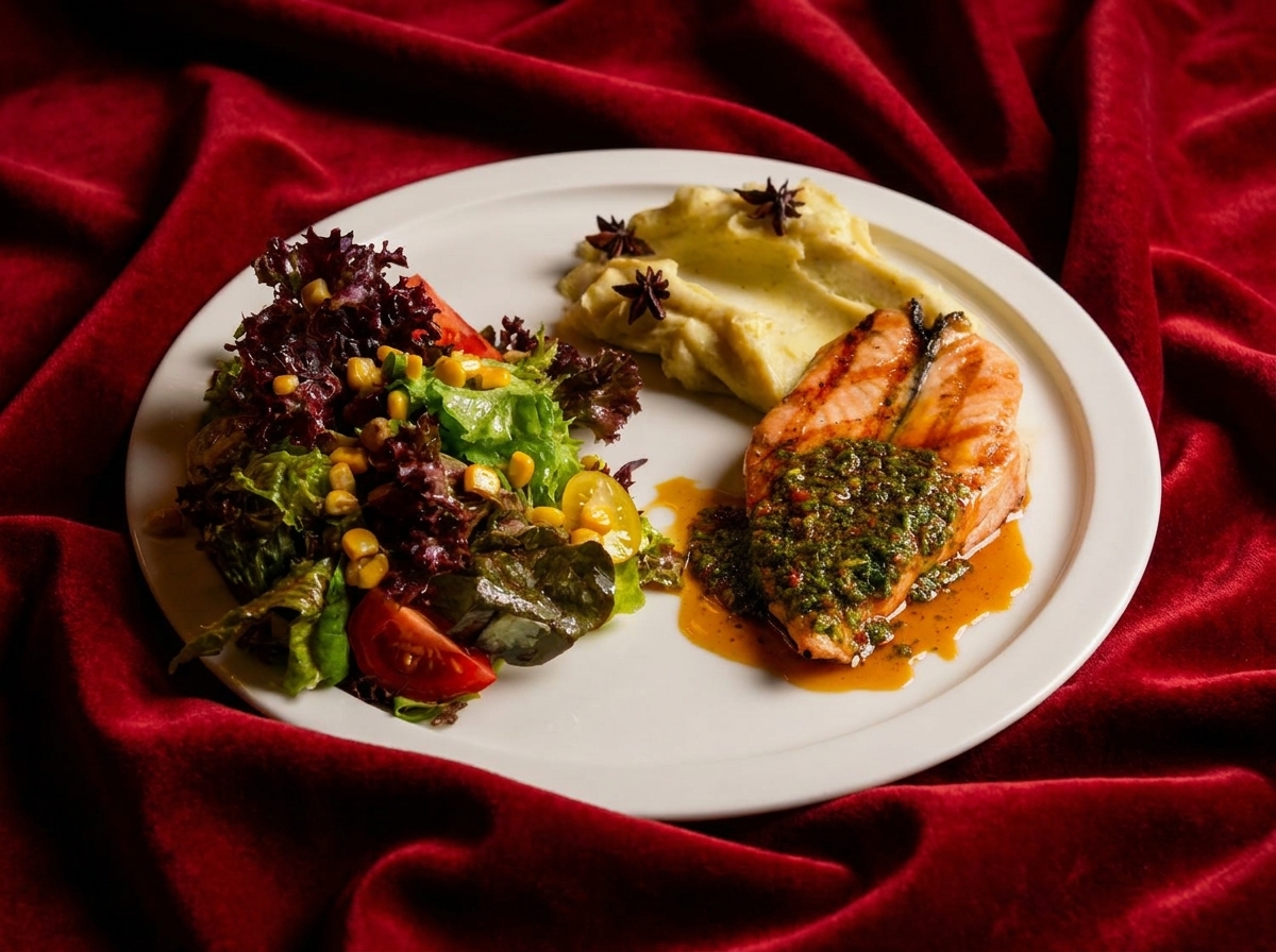 Grilled salmon