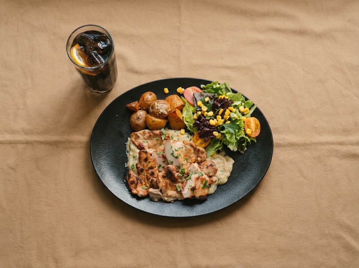 Chicken with Beğendi