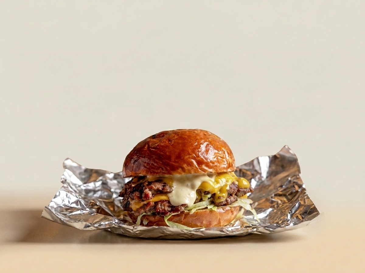Truffle smash burger