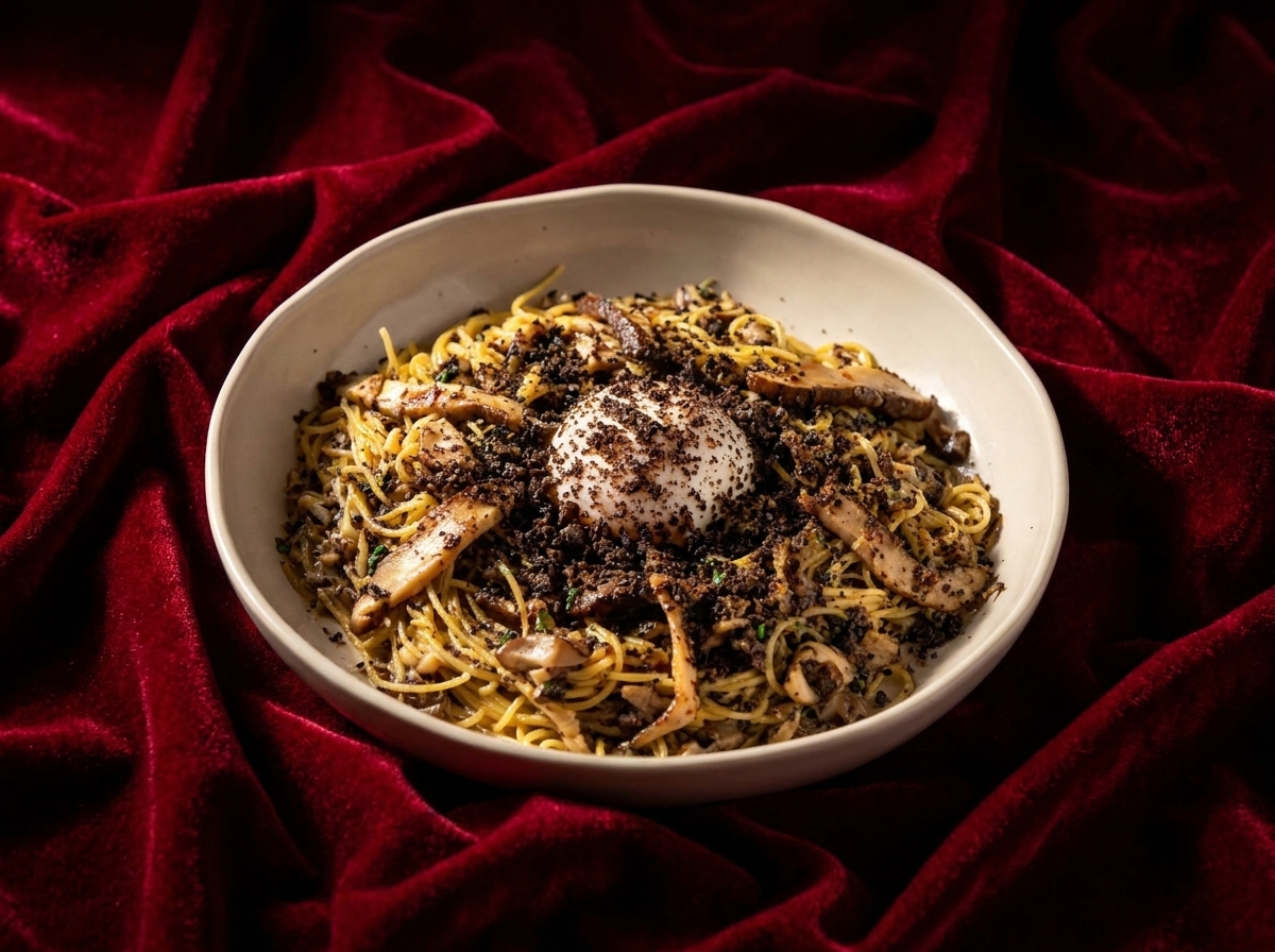Shitake And Truffle Mushroom capellini